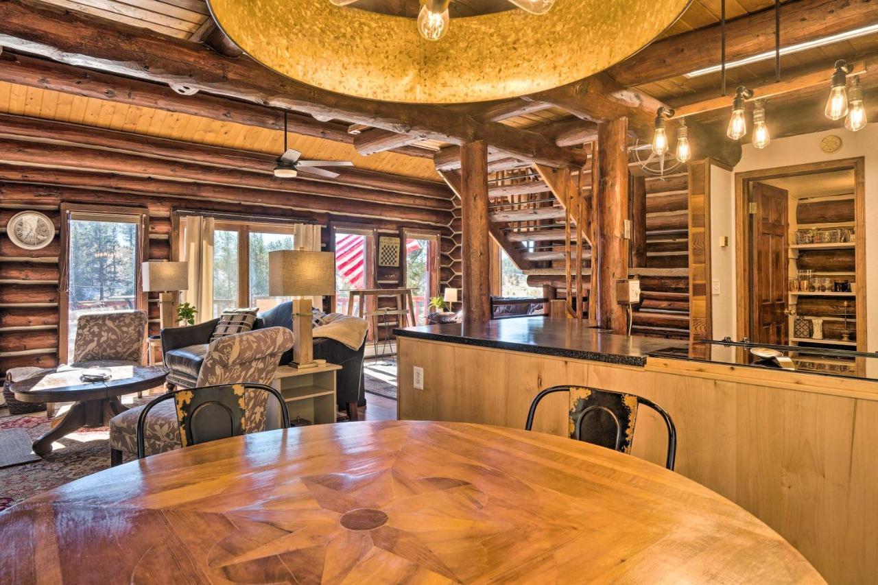 Classic Colorado Log Home With Mountain Views! Florissant Экстерьер фото
