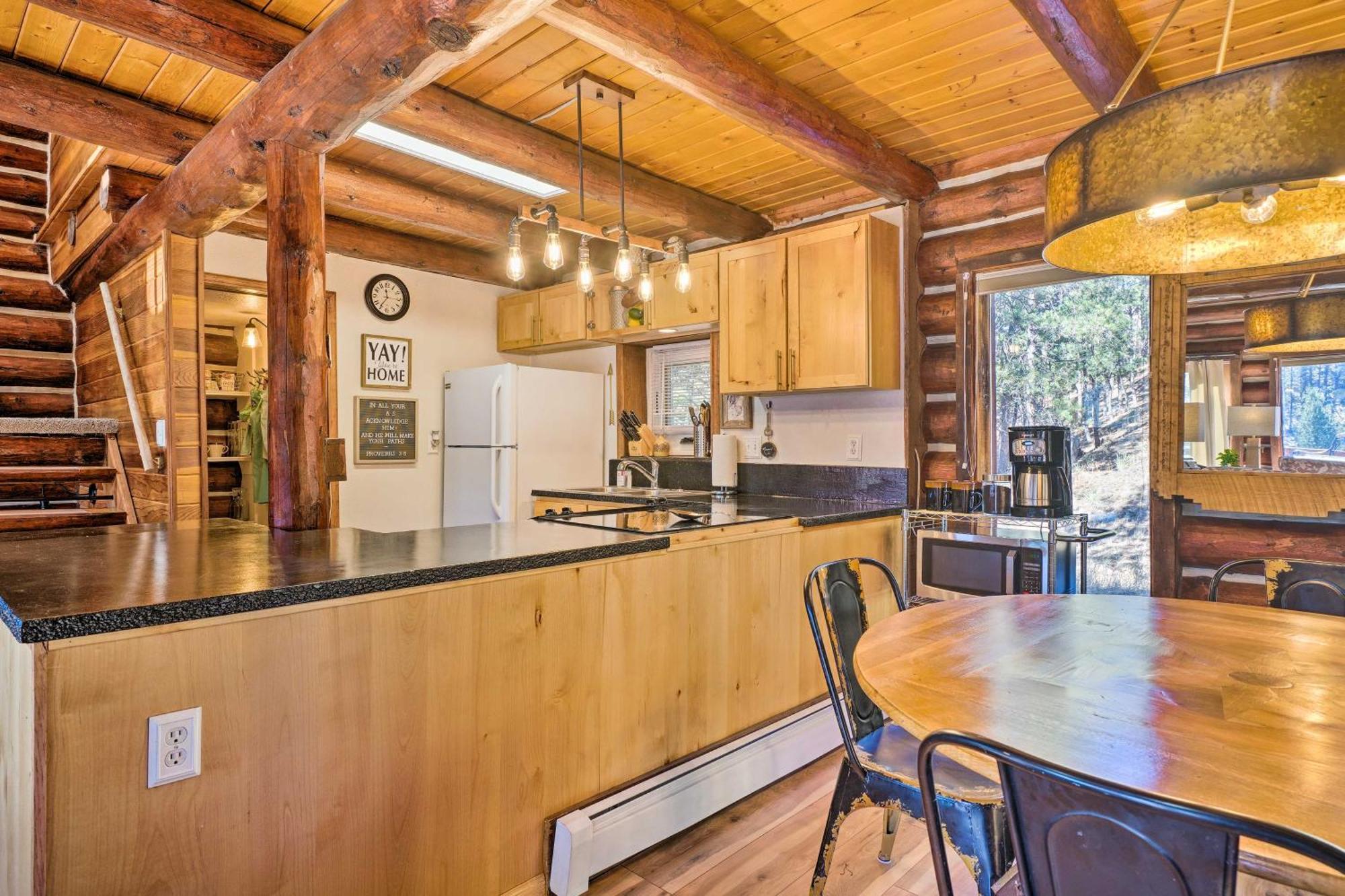 Classic Colorado Log Home With Mountain Views! Florissant Экстерьер фото
