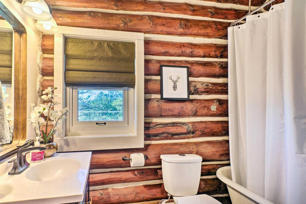 Classic Colorado Log Home With Mountain Views! Florissant Экстерьер фото