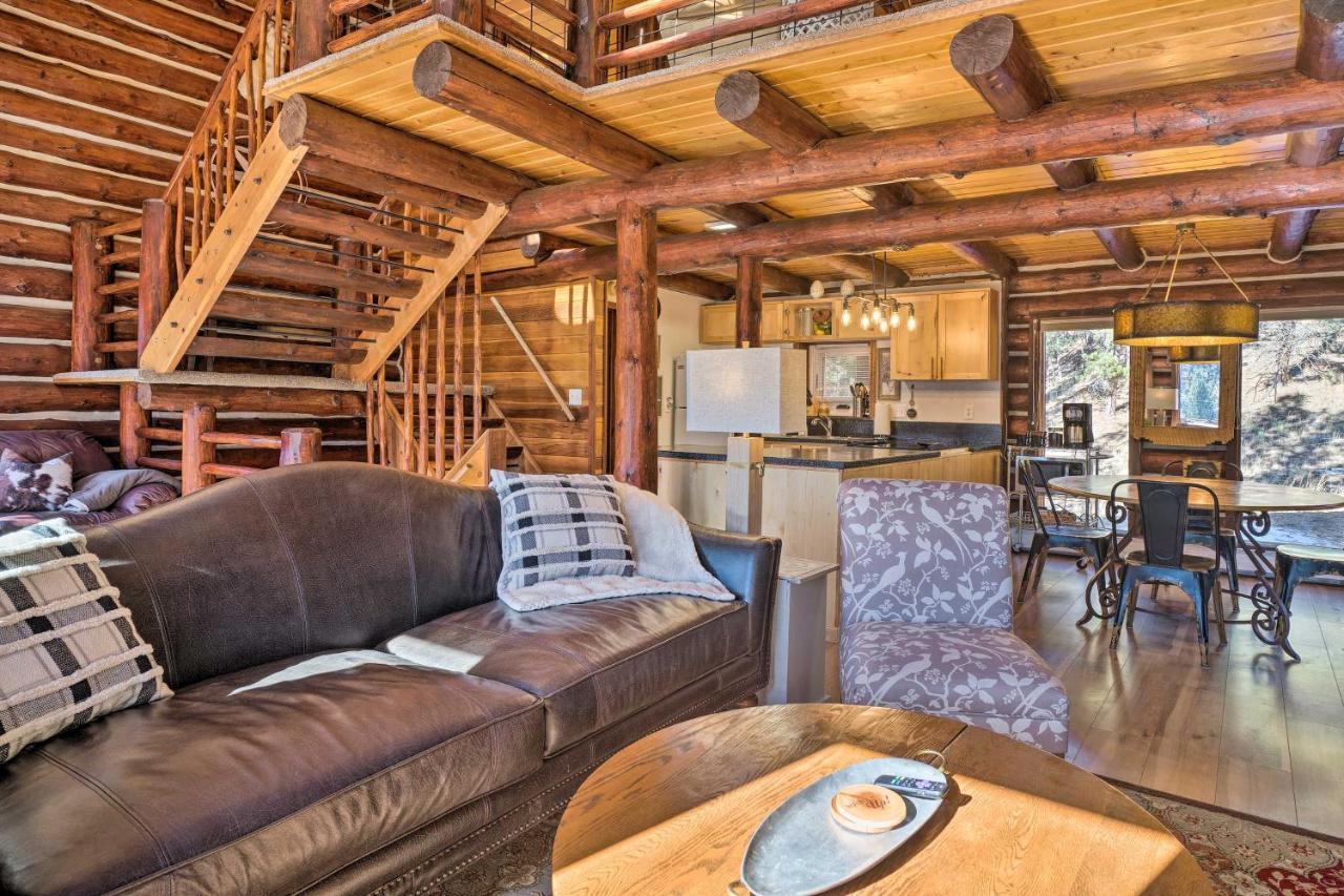 Classic Colorado Log Home With Mountain Views! Florissant Экстерьер фото