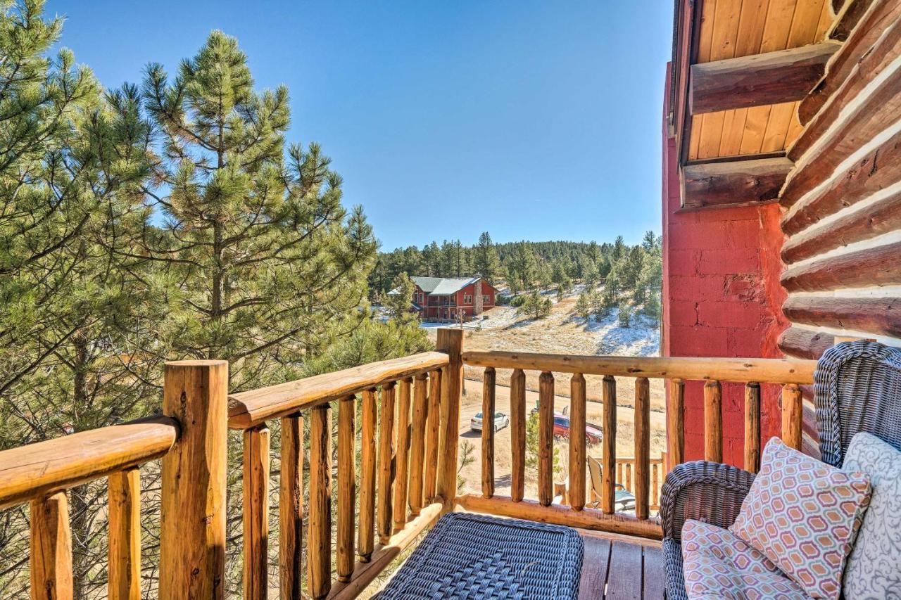 Classic Colorado Log Home With Mountain Views! Florissant Экстерьер фото